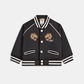 Magnificent Kith Baby Satin Tiger Souvenir Jacket - Black Gorgeous