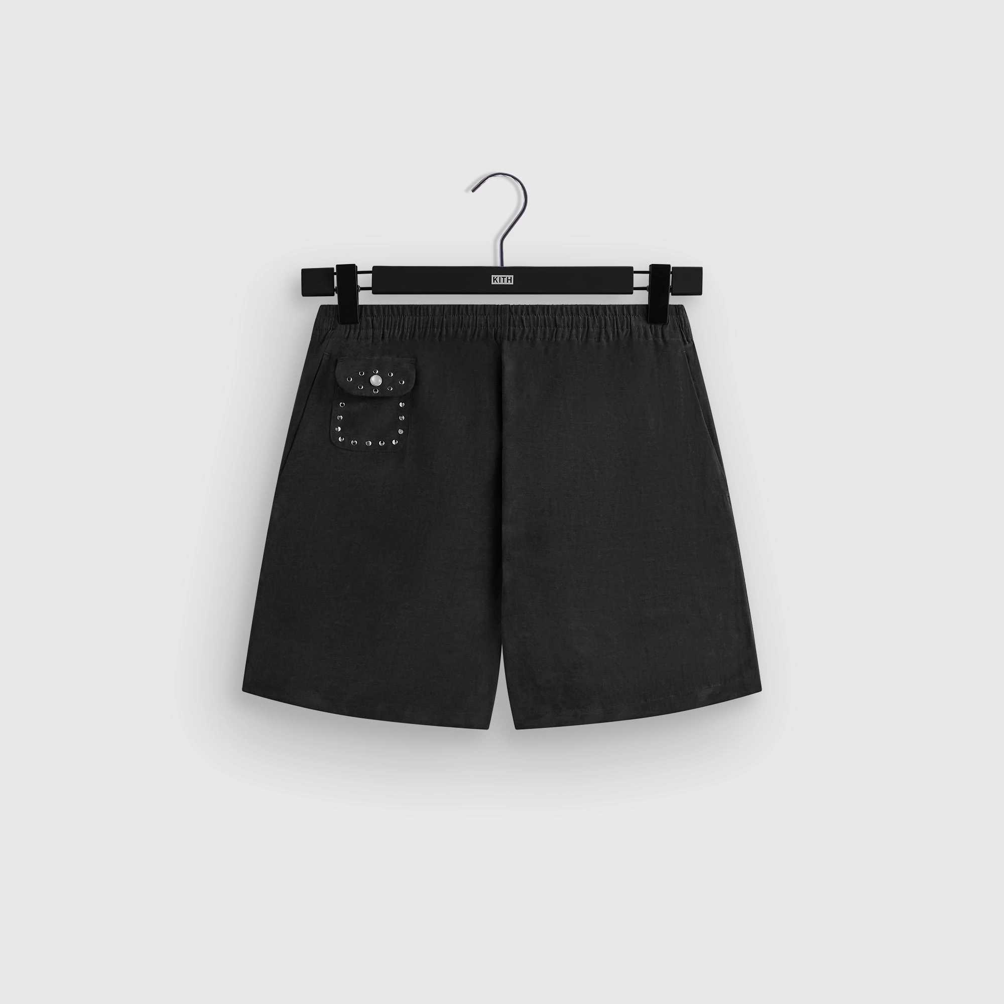 Novel &Kin Cupro Linen Kellen Short - Black Sustainable