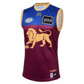 Men's AFL Brisbane Lions Football Club 2025 Replica Home Jersey Comfortable fit Stylish essentials