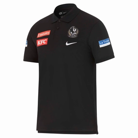 Men's AFL Collingwood Magpies Football Club 2025 Media Polo Well-fitted Fashion-conscious