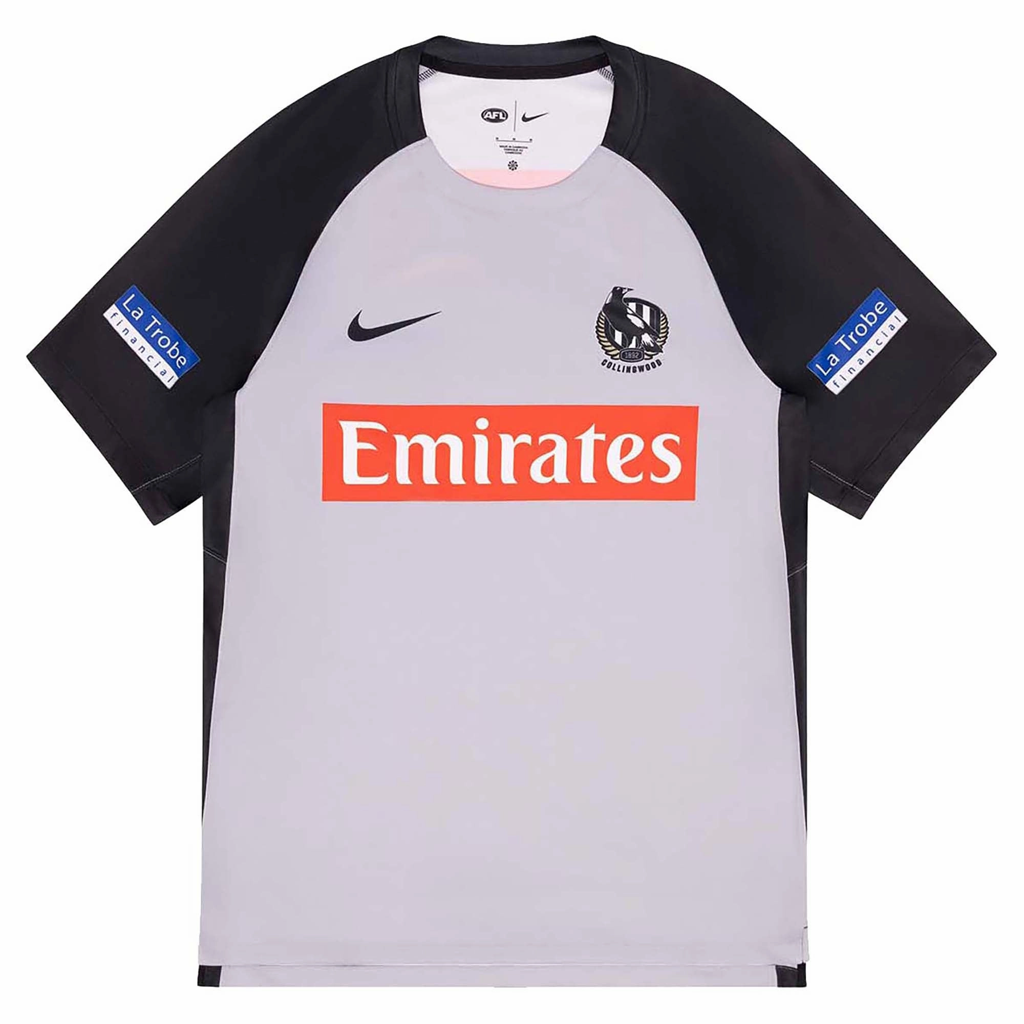 Customer favorite Men's AFL Collingwood Magpies Football Club 2025 Training Short Sleeve Jersey Stylish styles