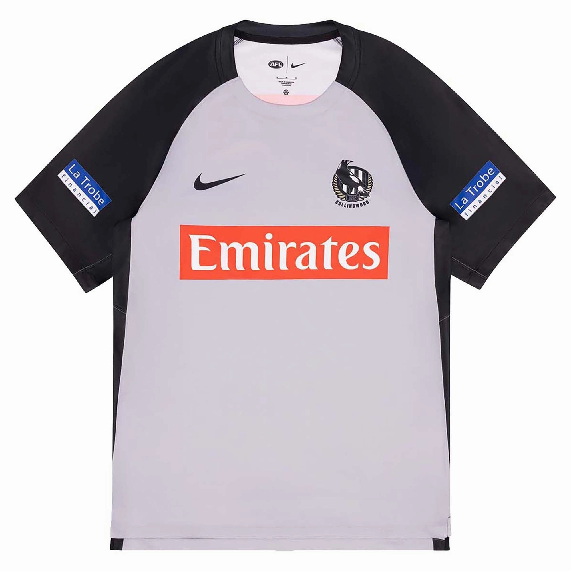 Men's AFL Collingwood Magpies Football Club 2025 Training Short Sleeve Jersey Versatile styles Stylish wearables