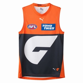 Men's AFL GWS Giants Football Club 2024 Replica Home Jersey Modernist Cozy