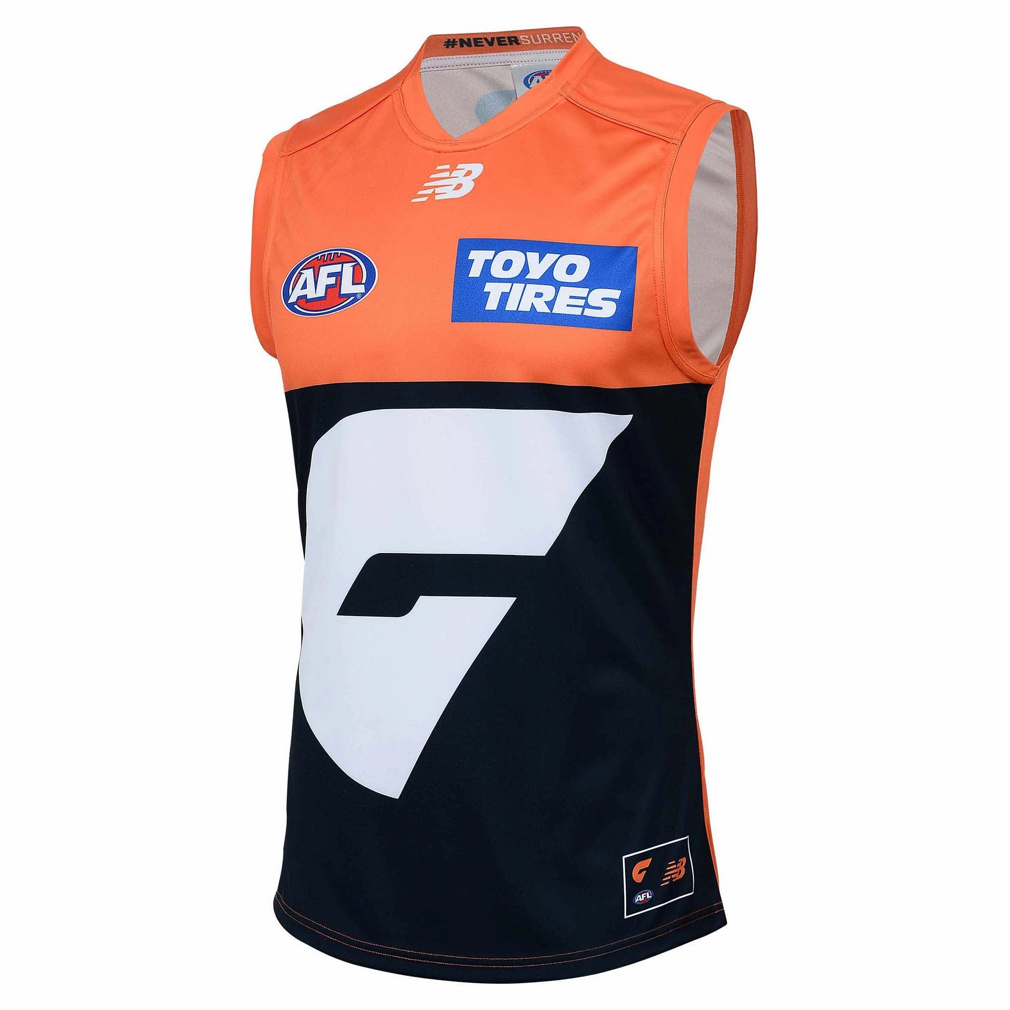 Men's AFL GWS Giants Football Club 2025 Replica Home Jersey Premium Luxury