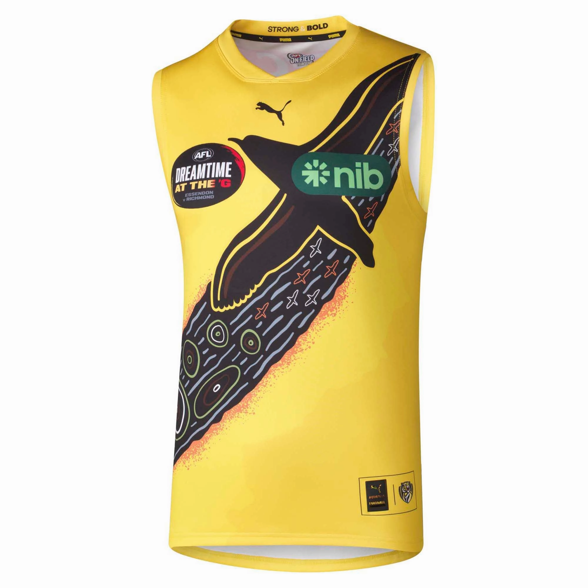 Men's AFL Richmond Tigers Football Club 2025 Dreamtime Replica Jersey Classic pieces Best sellers