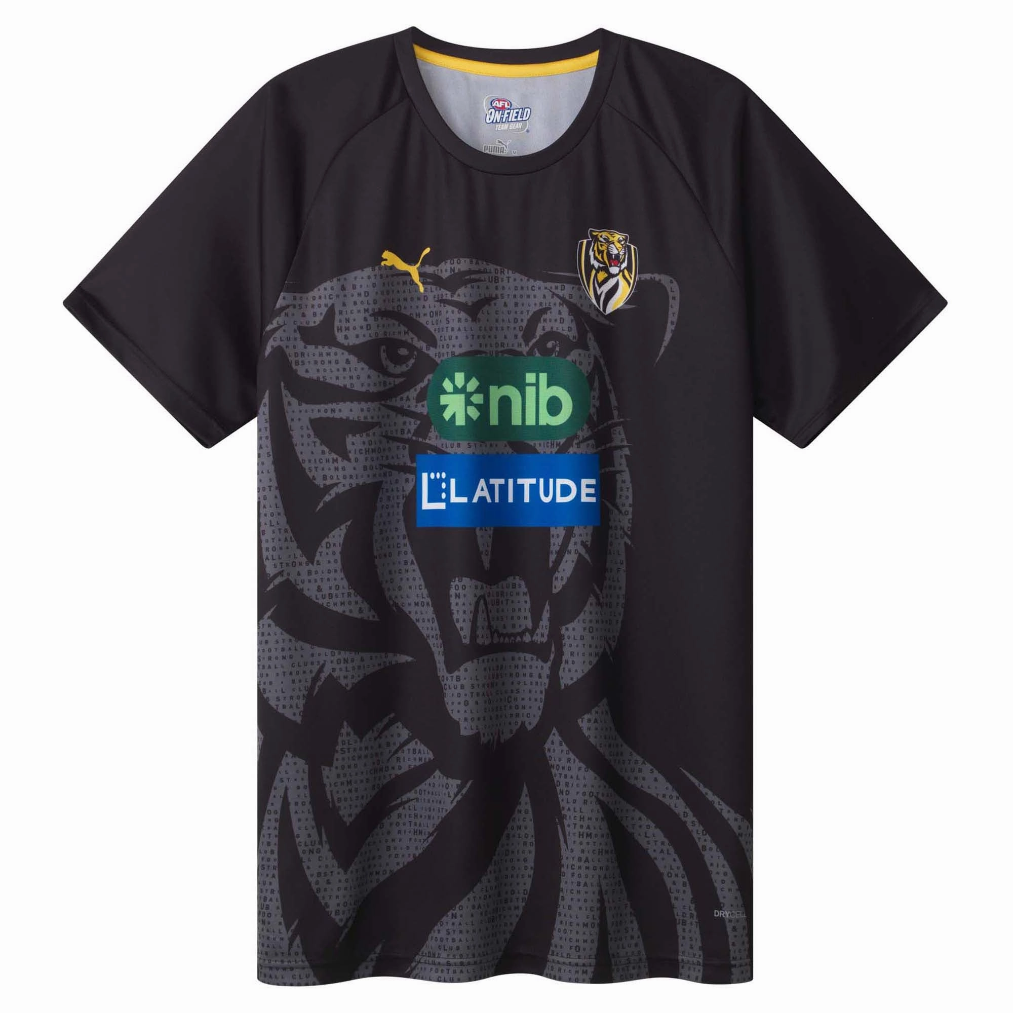Men's AFL Richmond Tigers Football Club 2025 Training Tee Comfortable designs Classic