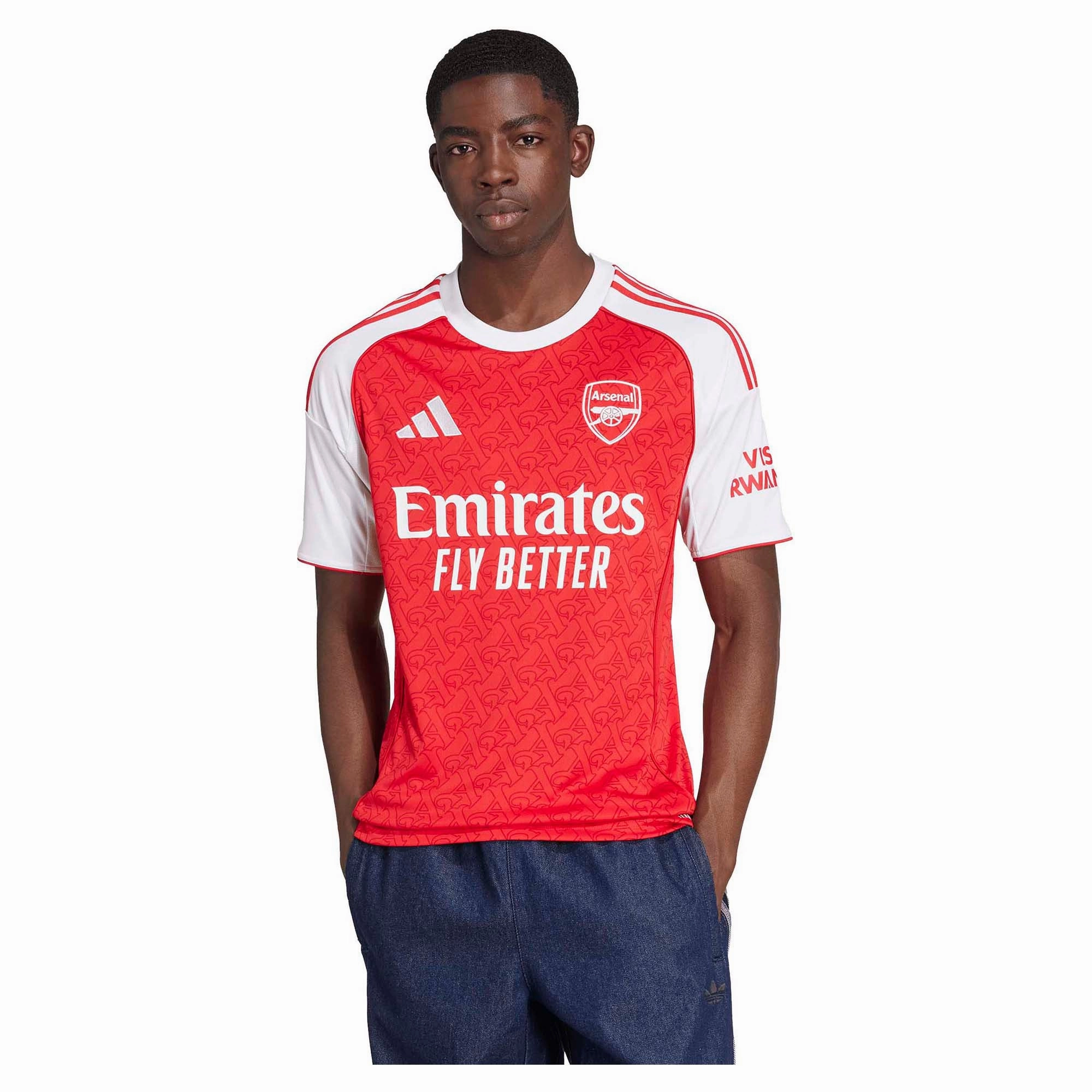 Travel-ready Men's Arsenal FC 2025/26 Home Soccer Jersey Organic