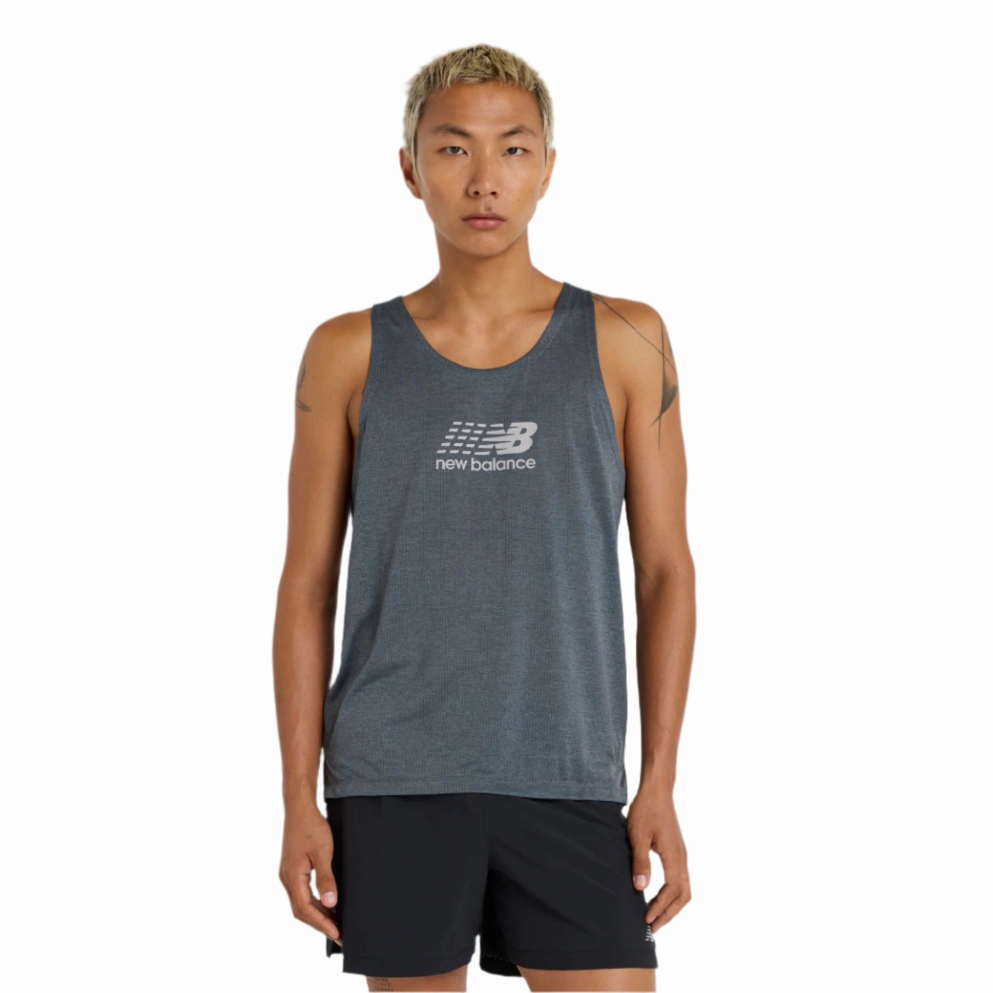 Comfortable attire Men's Athletics Run Graphic Singlet Event-ready