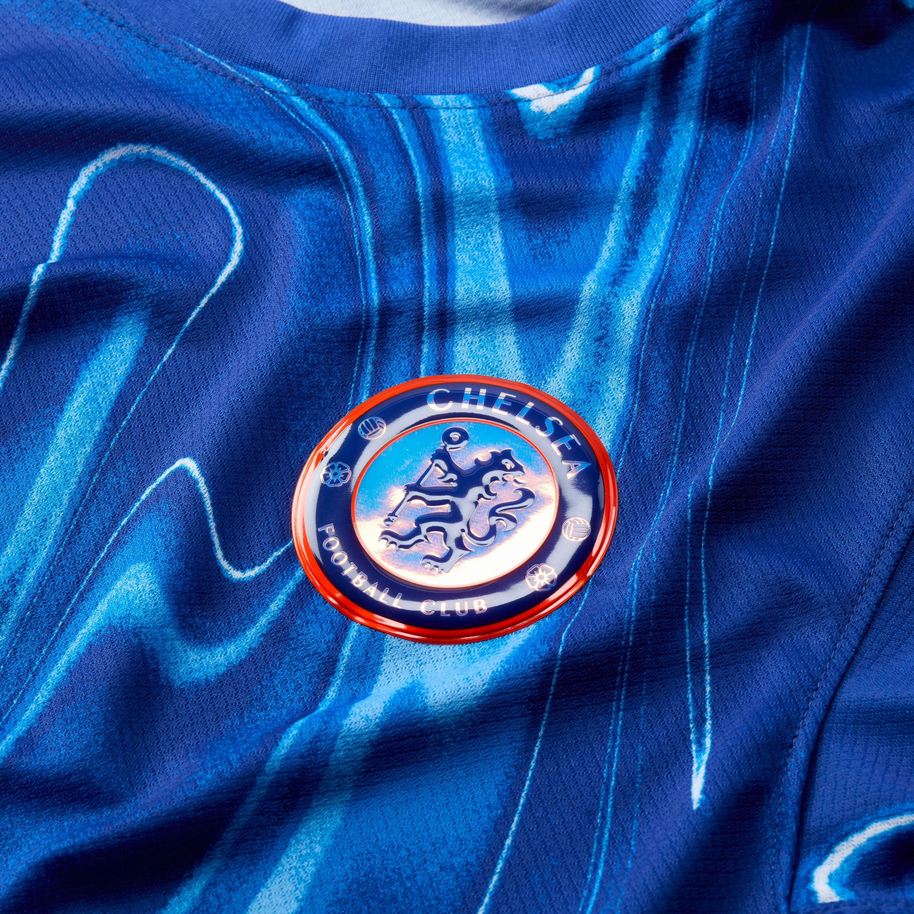 Men's Chelsea FC 2024/25 Stadium Home Dri-FIT Soccer Replica Jersey Machine washable