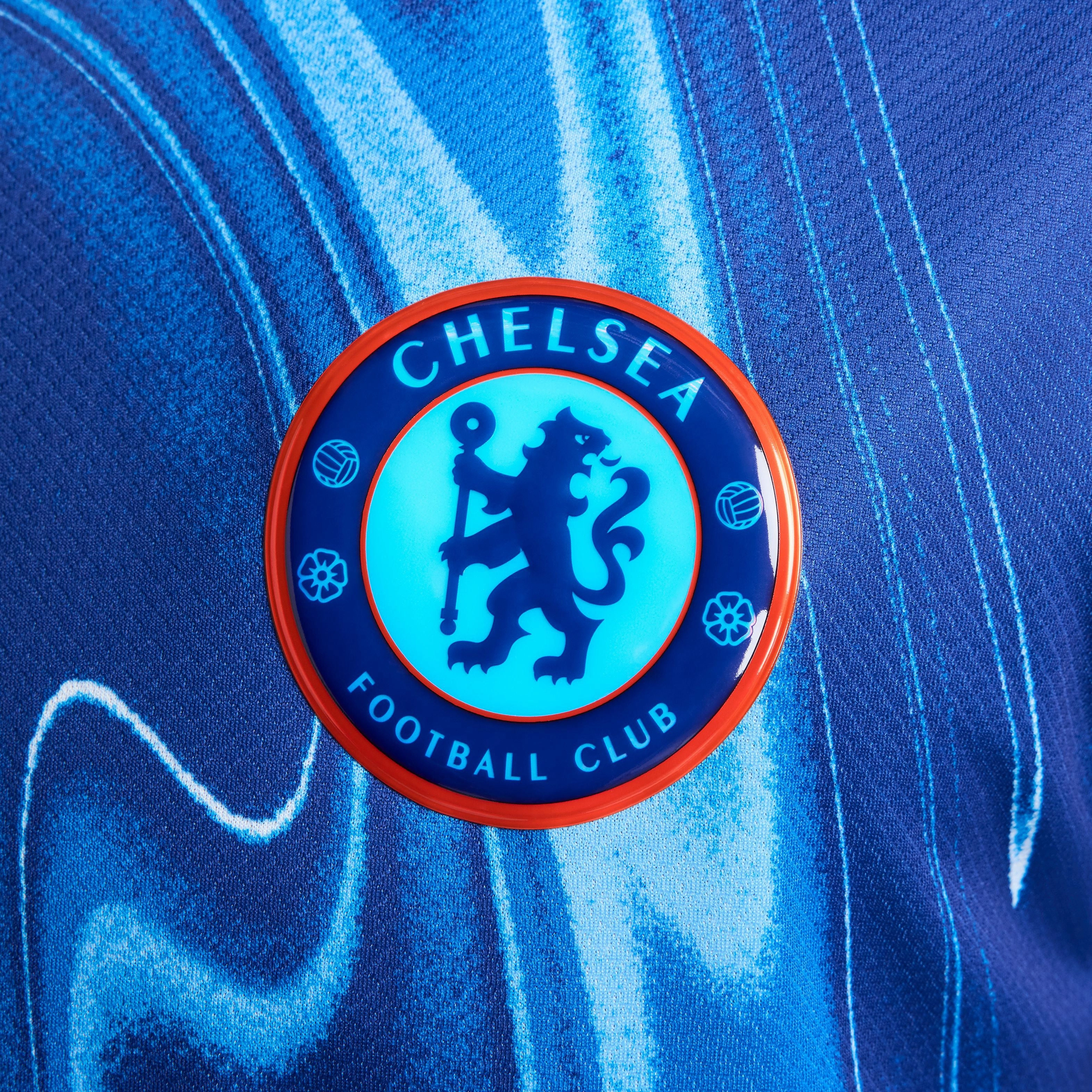 Men's Chelsea FC 2024/25 Stadium Home Dri-FIT Soccer Replica Jersey Machine washable