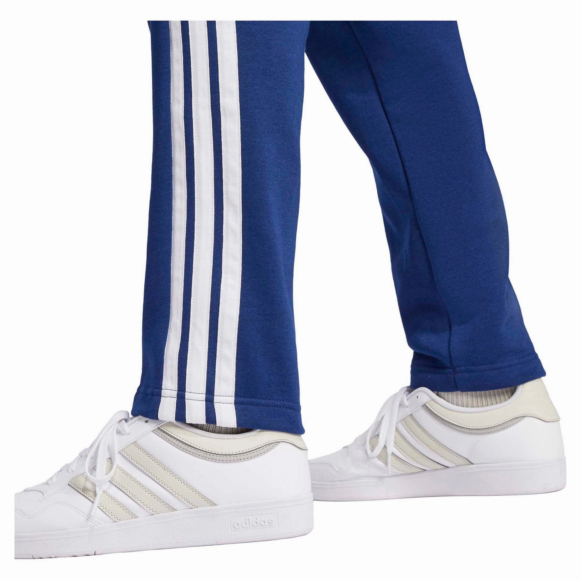 Men's Essential Three Stripes Fleece Open Hem Pants Trendy picks