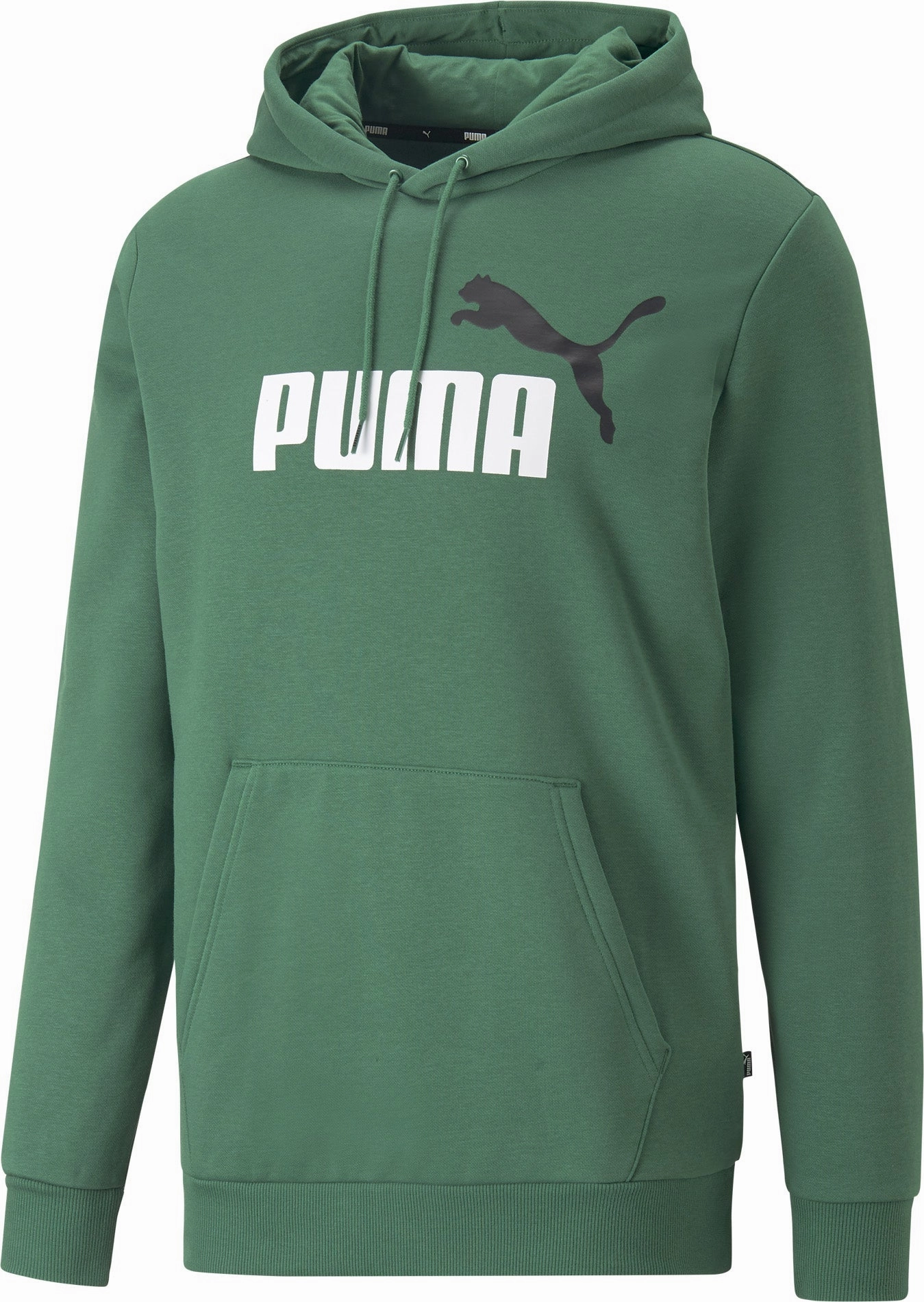 Versatile looks Men's Essentials  2 Coloured Big Logo Fleece Hoodie Work-appropriate