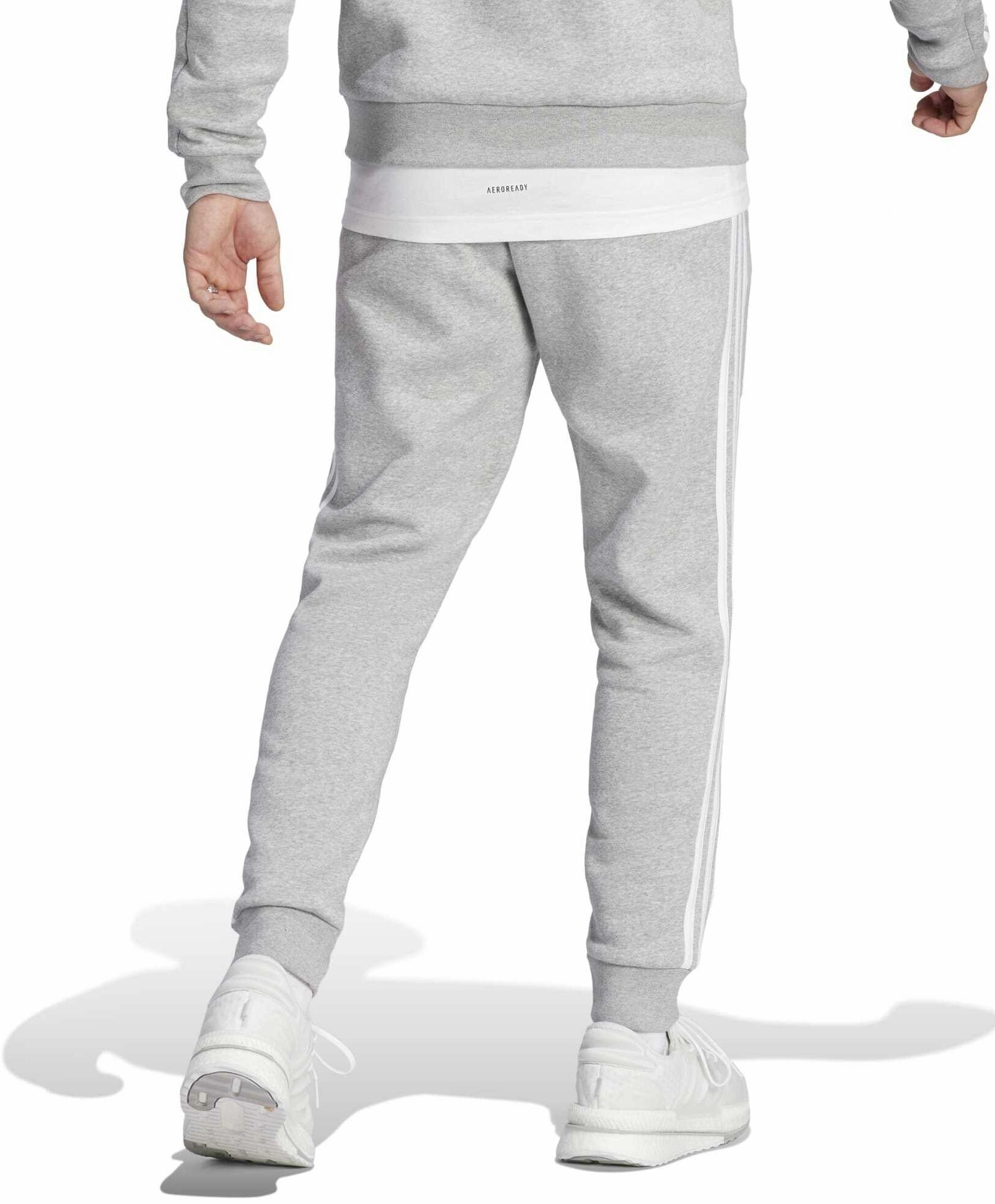 Men's Essentials Fleece 3-Stripes Tapered Cuff Joggers Stylish design