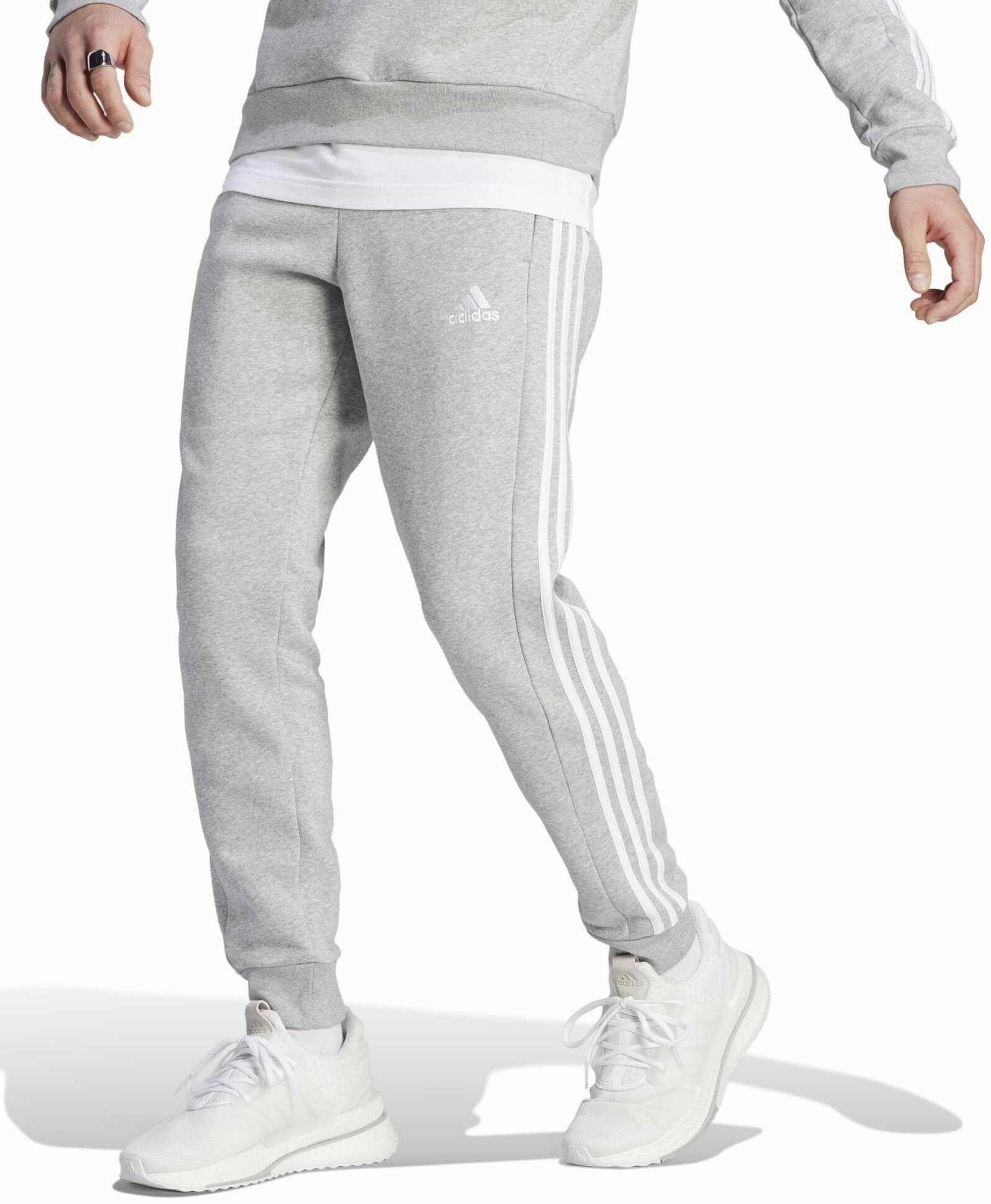 Men's Essentials Fleece 3-Stripes Tapered Cuff Joggers Stylish design