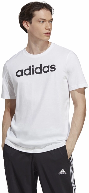 Men's Essentials Single Jersey Linear Embroidered Logo T-Shirt Wardrobe essential Comfortable fit