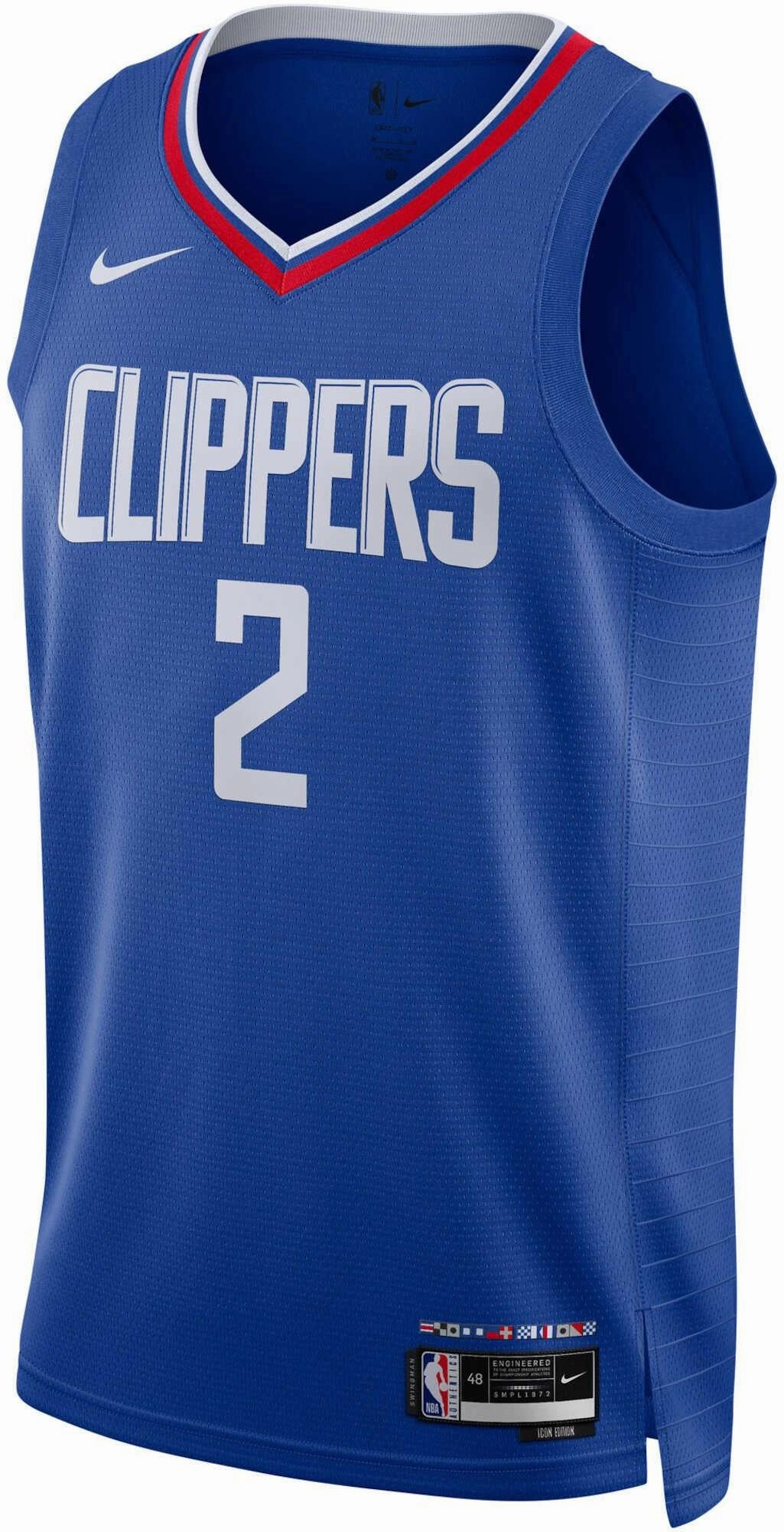 Men's Los Angeles Clippers Kawhi Leonard 2022/23 Icon Edition NBA Swingman Jersey Weekend Travel-ready