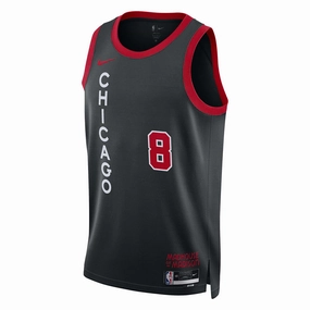Men's NBA Chicago Bulls Zach LaVine 2023/24 City Edition Swingman Jersey Everyday wear Elegant