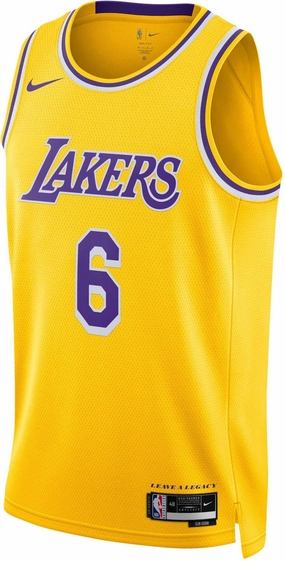 Men's NBA Los Angeles Lakers Lebron James 2022/23 Icon Edition Swingman Jersey Quality guaranteed Relaxed