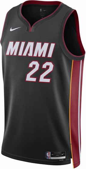 Men's NBA Miami Heat Jimmy Butler 2022/23 Icon Edition Swingman Jersey Bold Daily