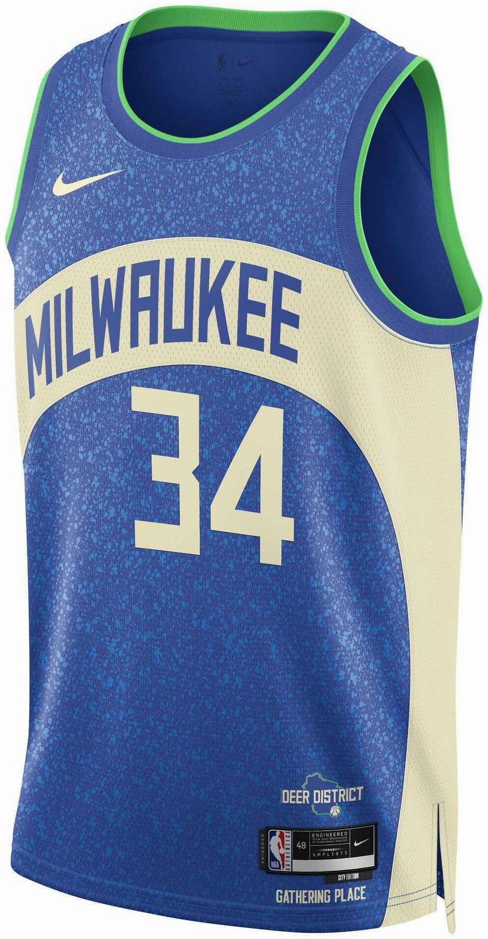 Men's NBA Milwaukee Bucks Giannis Antetokounmpo 2023/24 City Edition Swingman Jersey Everyday wear Fashion tips