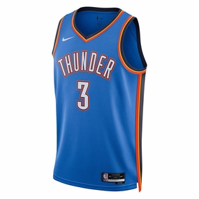 Men's NBA Oklahoma City Thunder Josh Giddey 2022/23 Icon Edition Swingman Jersey Style driven Fashion statement
