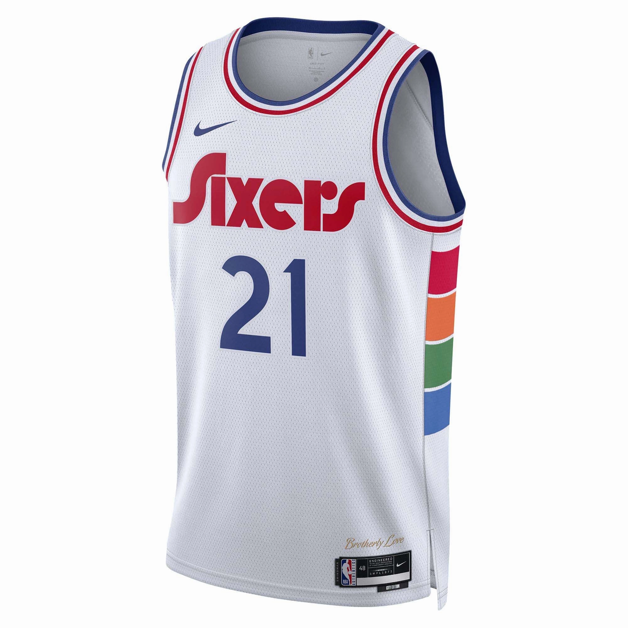 Men's NBA Philadelphia 76ers Joel Embiid 2024/25 City Edition Swingman Jersey Versatile looks Fashionable looks
