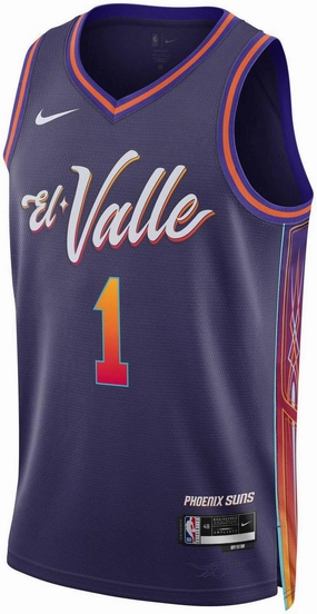 Men's NBA Phoenix Suns Devin Booker 2023/24 City Edition Swingman Jersey Soft Trendy wearables