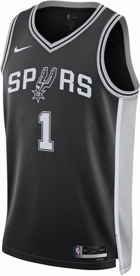 Men's NBA San Antonio Spurs Icon Edition 2022/23 Icon Edition Swingman Jersey Trendy fashion Lightweight design