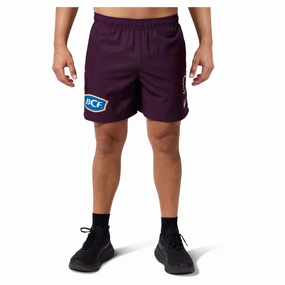 Men's NRL Brisbane Broncos 2025 Replica Training Shorts Subtle Edgy