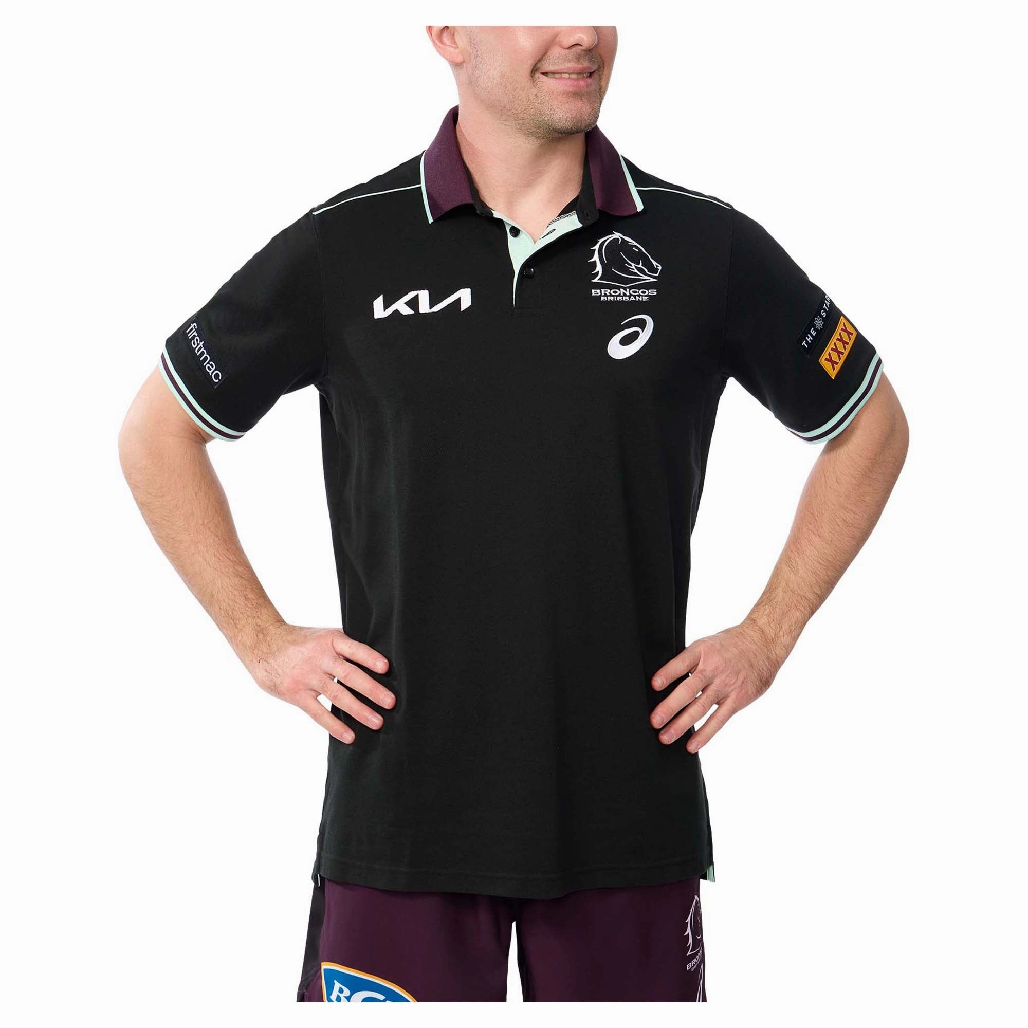 Style guide Men's NRL Brisbane Broncos 2025 Team Polo Fashionable finds