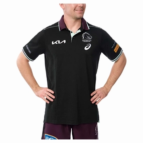 Men's NRL Brisbane Broncos 2025 Team Polo Trendy Long-lasting