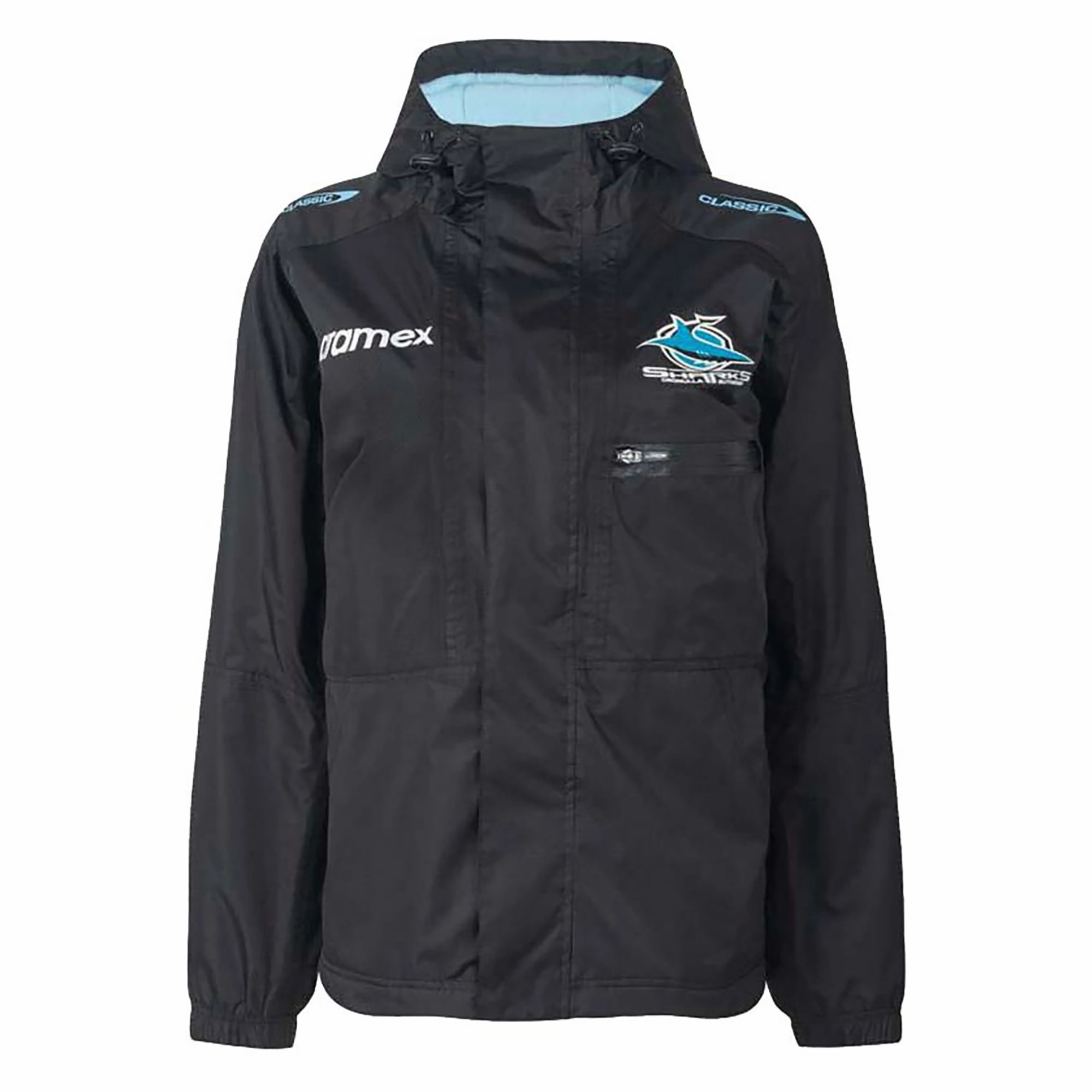 Premium materials Men's NRL Cronulla Sharks 2023 Wet Weather Jacket Fashionable wearables