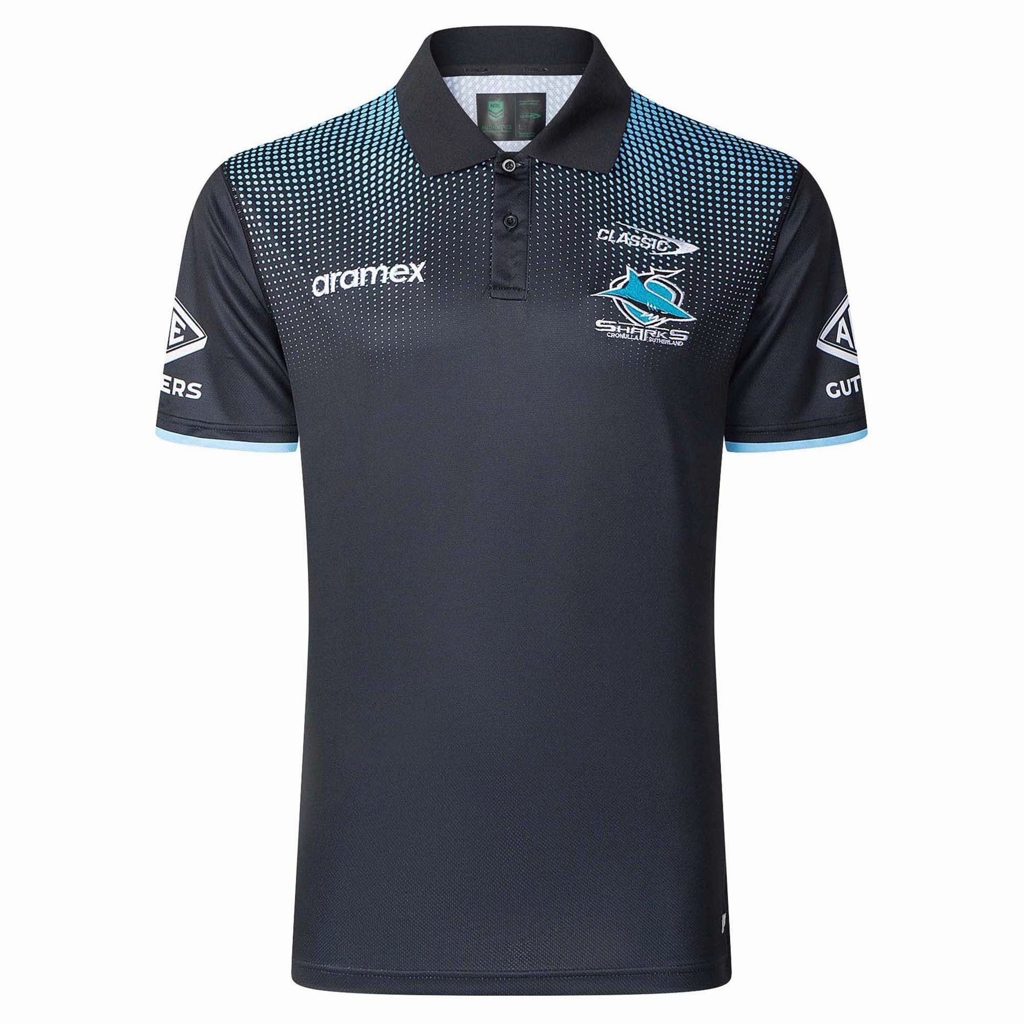 Men's NRL Cronulla-Sutherland Sharks 2025 Media Polo Versatile fashion Casual