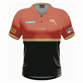 Men's NRL Dolphins 2024 Media Polo Lightweight Tasteful