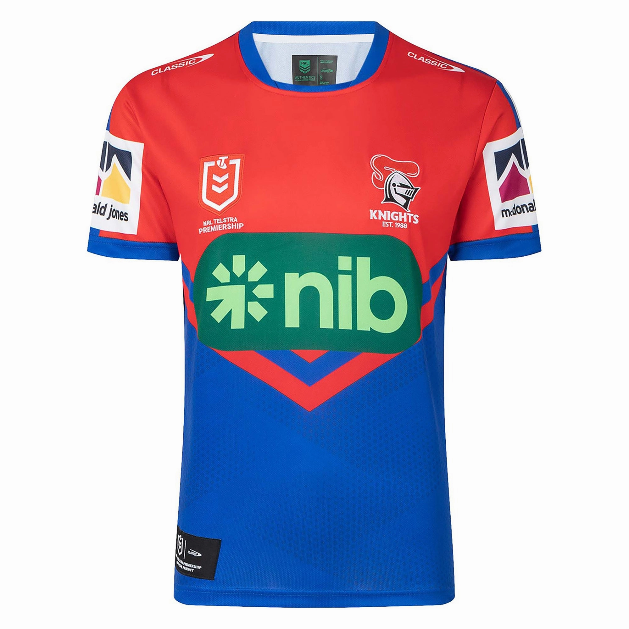 Trendsetting Men's NRL Newcastle Knights 2023 Home Jersey Fashionable pieces