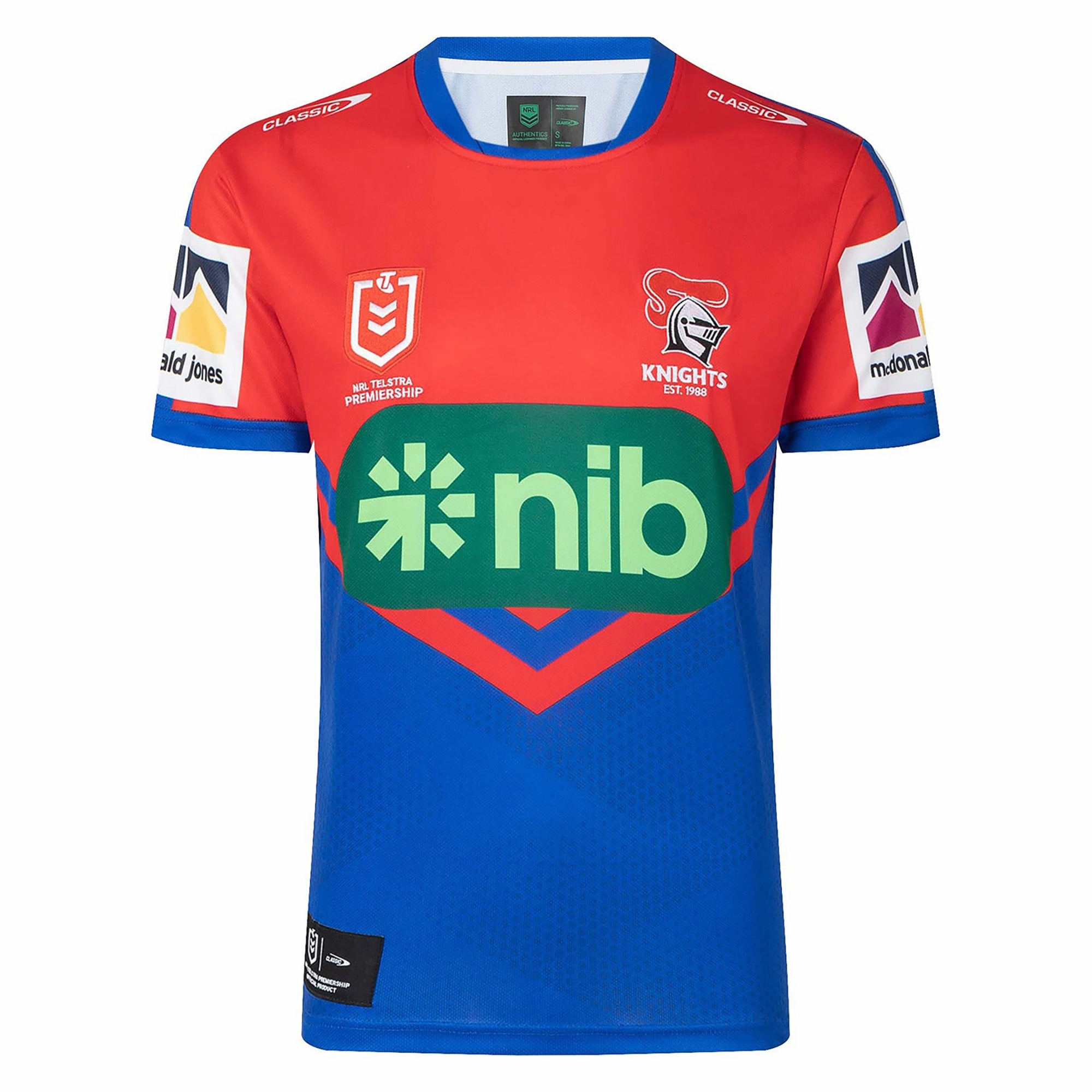 Men's NRL Newcastle Knights 2023 Home Jersey Everyday wear Durable wear