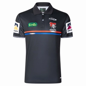 Men's NRL Newcastle Knights 2025 Media Polo Comfortable pieces Practical