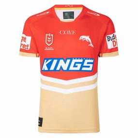 Men's NRL Redcliffe Dolphins 2023 Home Jersey Lightweight design New arrivals