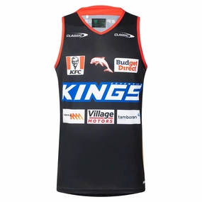 Men's NRL Redcliffe Dolphins 2025 Pro Training Singlet Versatile designs Trendy picks
