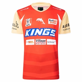 Men's NRL Redcliffe Dolphins 2025 Pro Training Tee Style guide Understated