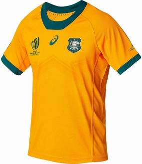 Men's Rugby World Cup Wallabies 2023 Replica Home Jersey Statement Modern comfort