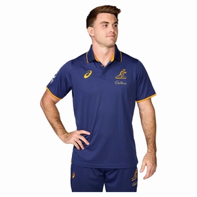Men's Wallabies 2025 Media Polo Tasteful Classic wearables