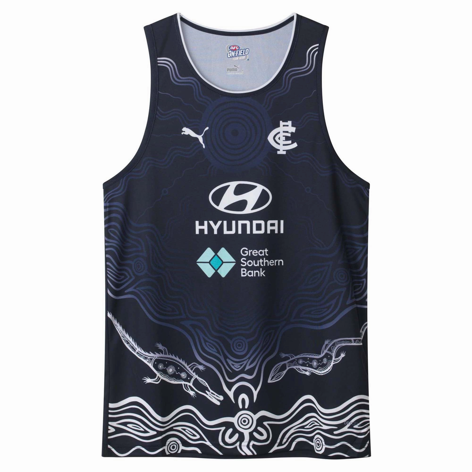 Classic styles Men's AFL Carlton Blues Football Club 2025 Training Singlet Refined