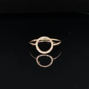 Modern Eternity Circle Diamond Ring in 14k Rose Gold - #160 - SR22513RG
