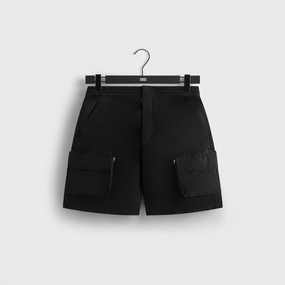 Modern Kith Wrinkle Nylon Evan Cargo Short - Black Wholesome