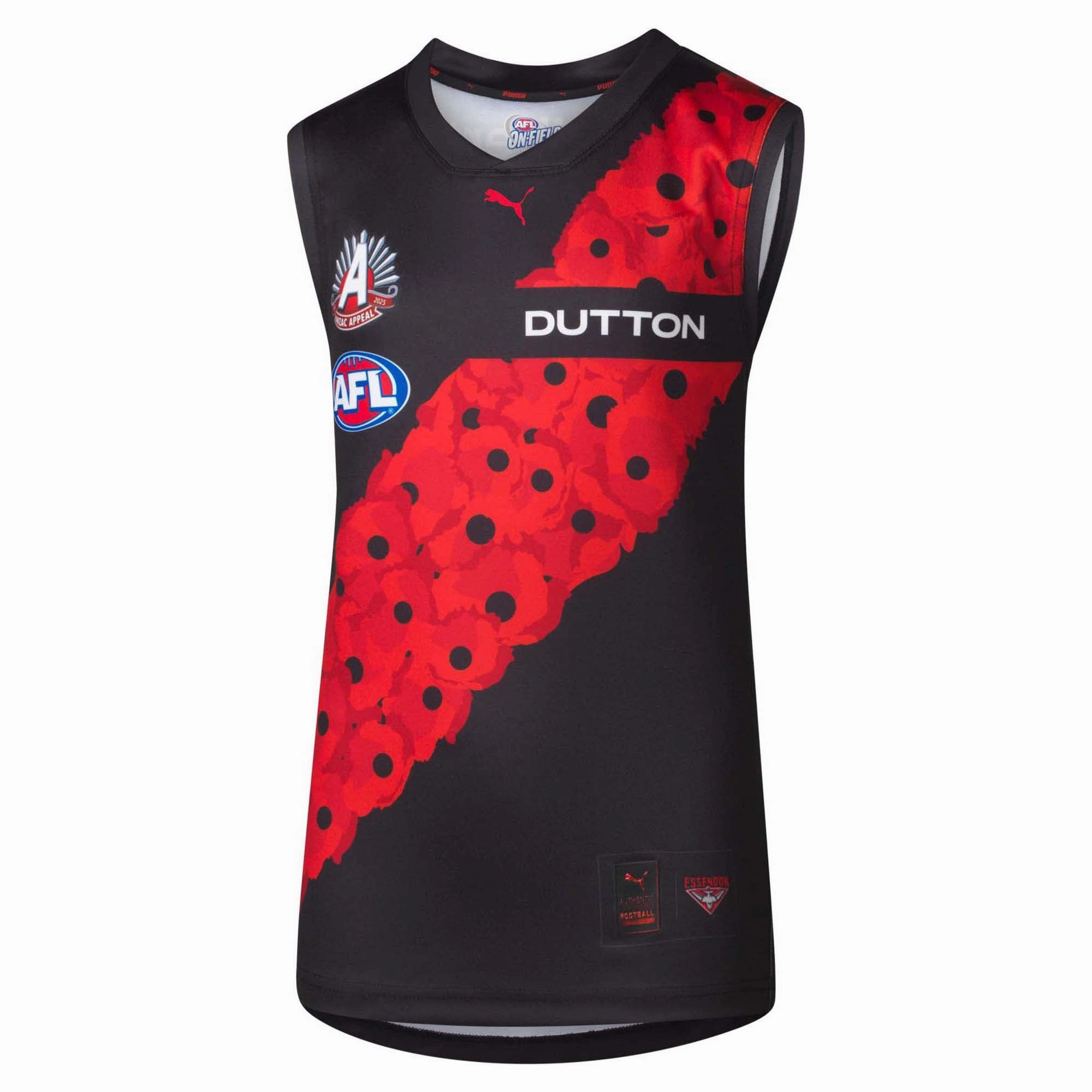 Quality guaranteed Men's AFL Essendon Bombers Football Club 2025 Anzac Replica Jersey Quality designs