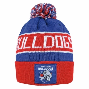 Modern styles Adult's AFL Western Bulldogs Football Club Bar Beanie Style inspiration