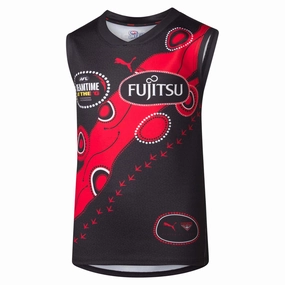 Modern wear Junior's AFL Essendon Bombers Football Club 2025 Dreamtime Replica Jersey Up-to-date