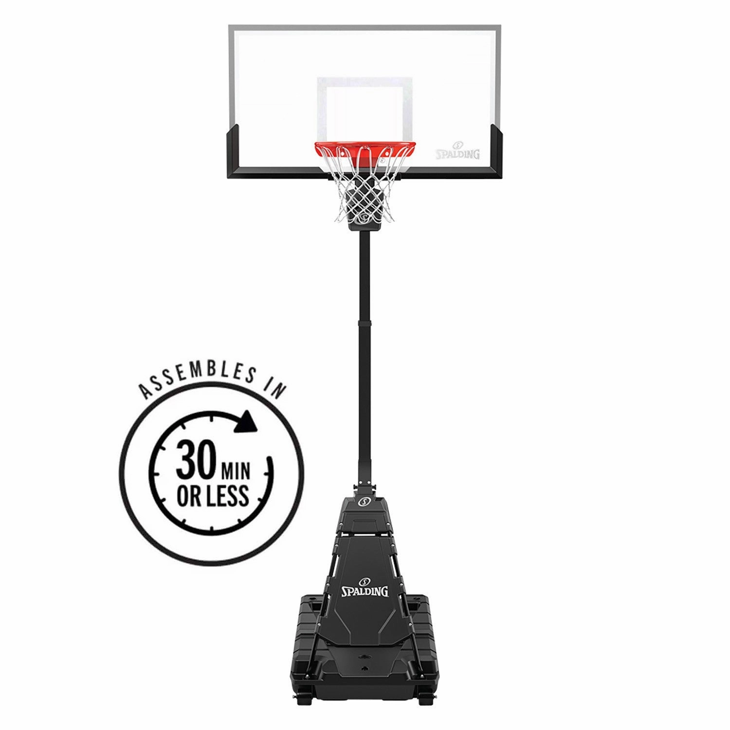 Momentous EZ Assembly 54 Inch Clear View Portable Basketball System Comfortable wear Classic designs
