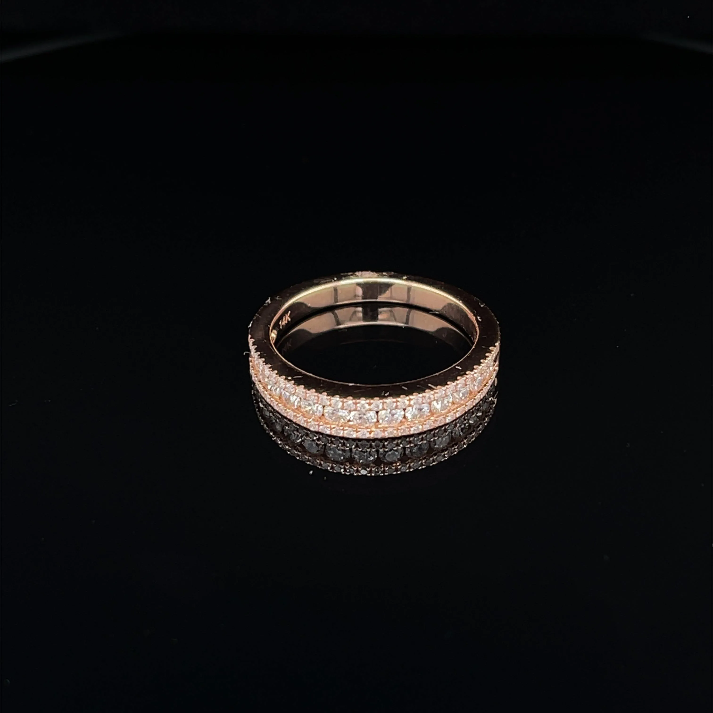 Multi-Row Diamond Band in 14k Rose Gold - #164 YKR01141-003